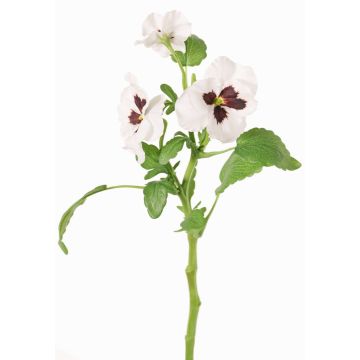 Rama decorativa de pensamientos SIANIE, blanca-roja burdeos, 35cm, Ø5-6,5cm Rama decorativa de pensamientos SIANIE, blanca-roja burdeos, 35cm, Ø5-6,5cm