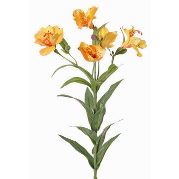 Rama decorativa de alstroemeria AUBERTA, naranja-amarillo, 75cm, Ø6cm
