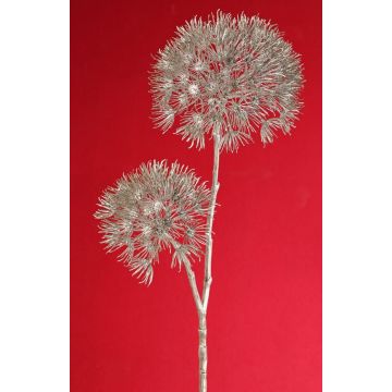 Rama de acónito artificial OTRIS, plateada, 95 cm, Ø 15-20 cm