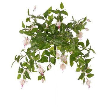 Fucsia artificial KROUSIA, ramita, blanco-rosa, 30 cm, Ø 5 cm