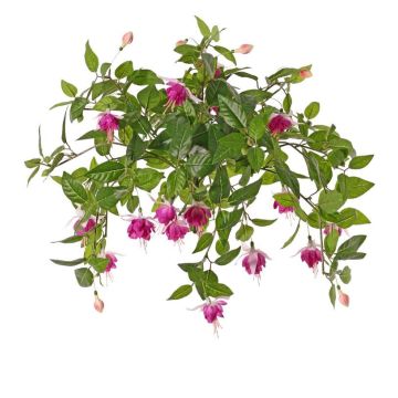 Fucsia artificial KROUSIA, rama, rosa-violeta, 30 cm, Ø 5 cm