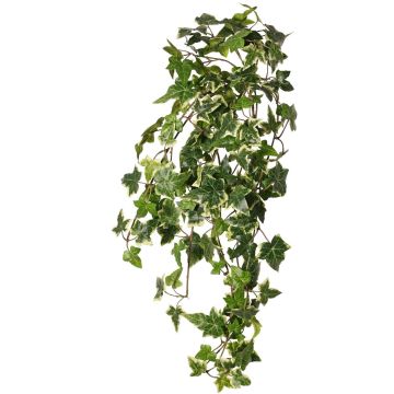 Helecho artificial colgante ARJANA, varilla, difícilmente inflamable, verde-blanco, 75 cm