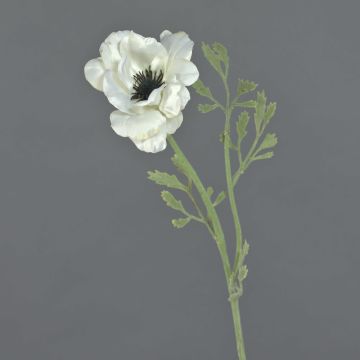 Anémona artificial OKAPI, blanca, 55 cm, Ø 10 cm