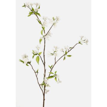 Rama decorativa de peral CLIVE, flores, blanco, 115cm