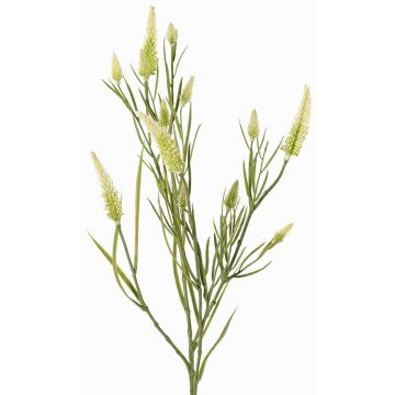 Rama decorativa de trébol artificial EUTIN con flores, blanco-verde, 80cm, Ø1,5-2cm Rama decorativa de trébol artificial EUTIN con flores, blanco-verde, 80cm, Ø1,5-2cm