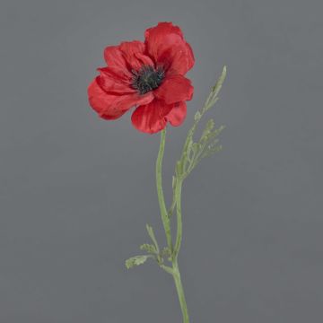 Anémona artificial OKAPI, roja, 55 cm, Ø 10 cm