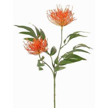 Plantas artificiales Rama de roble VULKINTA con flores, naranja, 75cm, Ø9-11cm