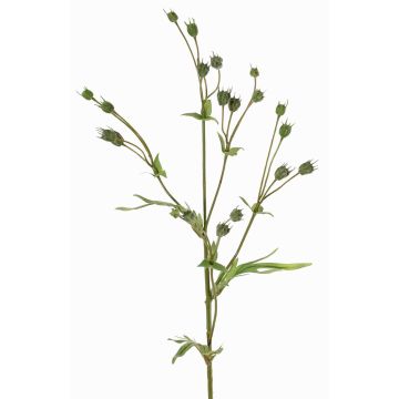 Rama artificial de lino KALENO con capullos, verde, 70cm