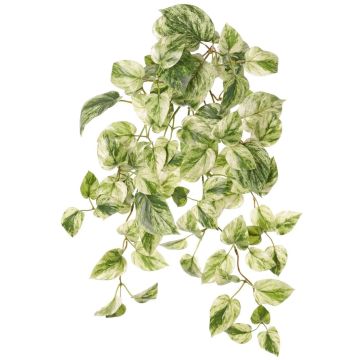 Planta artificial Efeututen colgante SITIA, varilla, verde-blanco, 50 cm