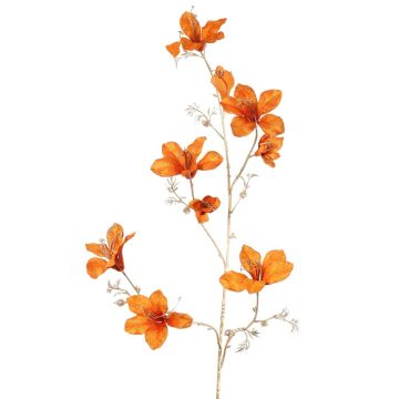 Rama decorativa de terciopelo GAZERA, naranja dorado, 115 cm