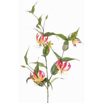 Corona artificial KINTARO, fucsia-amarillo, 120cm
