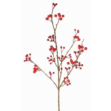 Rama artificial de nieve HARMONIA, bayas, rojas, 80cm Rama artificial de nieve HARMONIA, bayas, rojas, 80cm