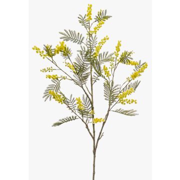 Flor artificial grande de mimosa ACARO con flores, amarilla, 110 cm Flor artificial grande de mimosa ACARO con flores, amarilla, 110 cm