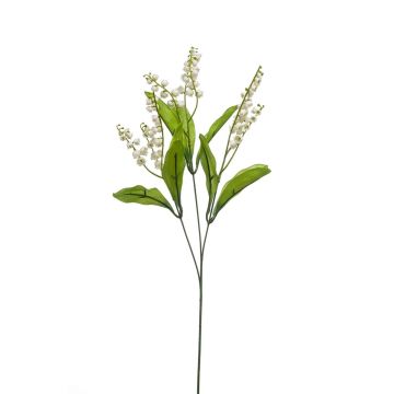 Flor artificial lirio de los valles PLUVIA, blanco, 70 cm