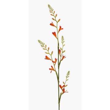 Flor artificial Montbretia KATHERYN, naranja-rojo, 90 cm