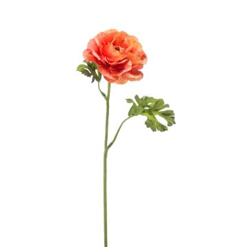 Flor artificial ranúnculo KRISTY, salmón-naranja, 60 cm, Ø 10 cm