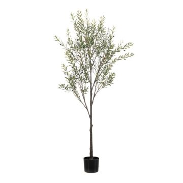 Olivo artificial LONIRB con frutos, tronco artificial, crossdoor, 175 cm