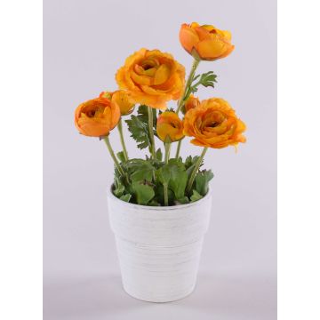 Planta textil de ranúnculo MAYLIN en maceta de terracota, naranja, 35cm Planta textil de ranúnculo MAYLIN en maceta de terracota, naranja, 35cm
