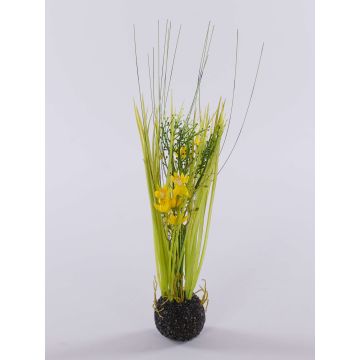 Ornithogalum artificial MANFREDO, bola de tierra, amarillo, 40cm