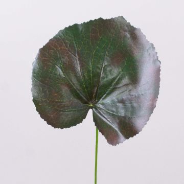 Hoja de geranio artificial HEIDEGARD, verde-rojo, 38cm, Ø14cm