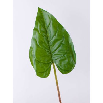 Hoja de anturio artificial NORMAN, verde, 110cm