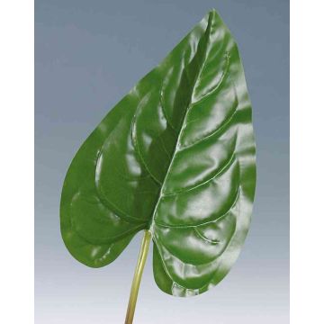 Hoja de anturio artificial NORMAN, verde, 110cm