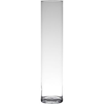Jarrón de suelo de vidrio cilíndrico SANYA EARTH, transparente, 50cm, Ø9cm Jarrón de suelo de vidrio cilíndrico SANYA EARTH, transparente, 50cm, Ø9cm