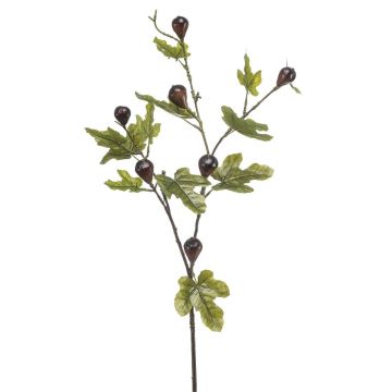 Rama decorativa de higo PROWER con frutos, verde, 90 cm