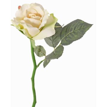 Rosa artificial ELLI, crema-rosa, 30cm, Ø6,5cm