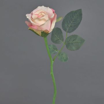 Rosa artificial ELLI, rosa, 30cm, Ø6cm