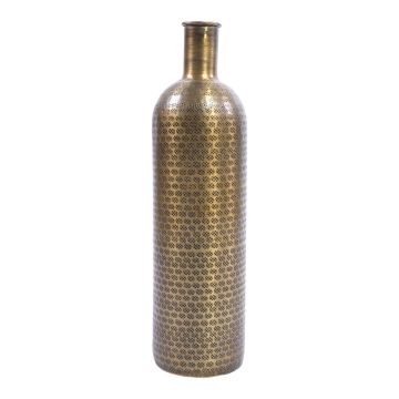 Botella decorativa de metal MAGDALINA, dorada, 40 cm, Ø 12 cm