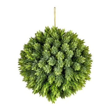 Bola de lúpulo artificial VALKIN con flores, colgante, verde, Ø 18 cm