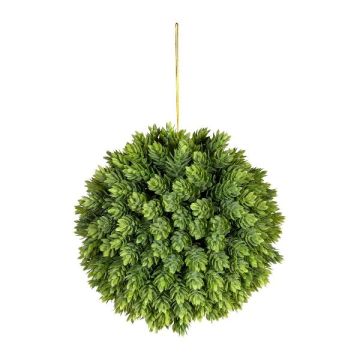 Bola de lúpulo artificial VALKIN con flores, colgante, verde, Ø 21 cm