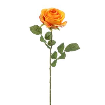 Rosa artificial BRUNETTE, naranja, 70 cm, Ø 11 cm Rosa artificial BRUNETTE, naranja, 70 cm, Ø 11 cm