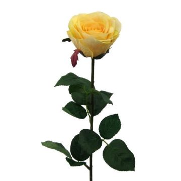 Flor decorativa rosa NORLAN, amarillo claro, 70 cm Flor decorativa rosa NORLAN, amarillo claro, 70 cm