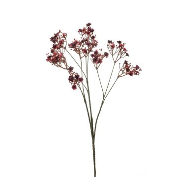 Gipsófila artificial LITAGO, rojo burdeos, 70 cm, Ø 1,5 cm