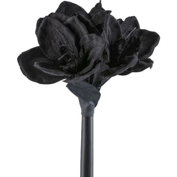 Flor de plástico amarilis LIKONE, negra, 65 cm