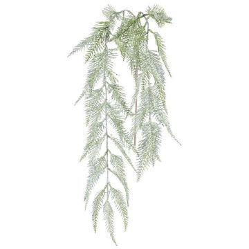Rama artificial de helecho VRENTO, nevada, verde-blanca, 100cm Rama artificial de helecho VRENTO, nevada, verde-blanca, 100cm
