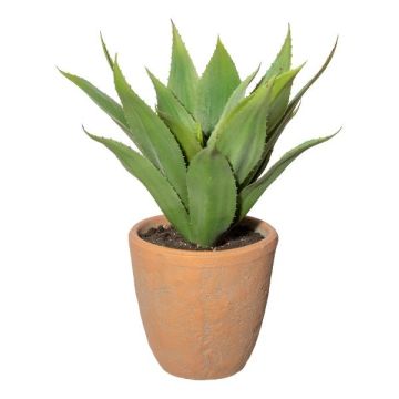 Suculenta artificial Agave americana FROMSA en maceta de terracota, tupida, verde, 40cm Suculenta artificial Agave americana FROMSA en maceta de terracota, tupida, verde, 40cm
