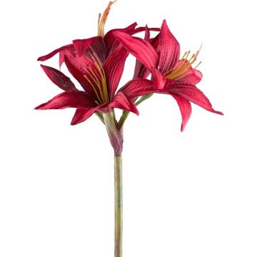 Flor artificial amaryllis de jardín KLURME, roja, 75cm Flor artificial amaryllis de jardín KLURME, roja, 75cm