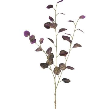 Rama artificial de eucalipto PLOHIN, purpurina, violeta, 95 cm