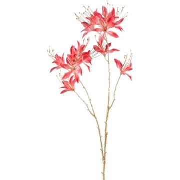Rama artificial de amarilis de jardín FRIHEL, salmón, 80 cm