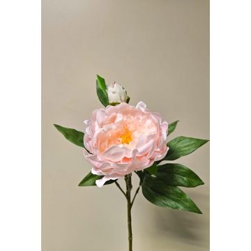 Peonía artificial FYRFAR, abierta, rosa claro, 60 cm