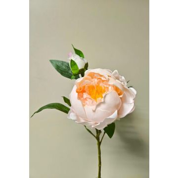 Peonía artificial FYRFAR, semiabierta, rosa claro, 60 cm