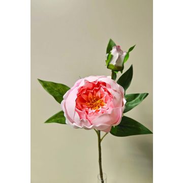 Peonía artificial FYRFAR, semiabierta, rosa, 60 cm