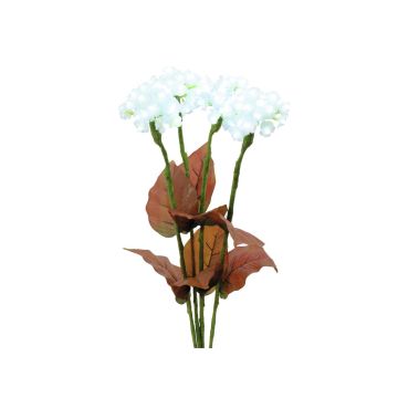Hortensia artificial MARGARETHE, 4 unidades, LED, blanca, 80 cm Hortensia artificial MARGARETHE, 4 unidades, LED, blanca, 80 cm