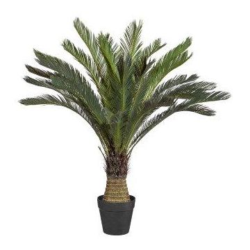 Palmera artificial Cycas DAMON en maceta decorativa, 130 cm