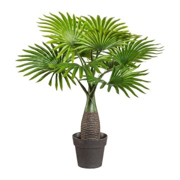 Palmera artificial Livistona GISEL en maceta decorativa, 45 cm