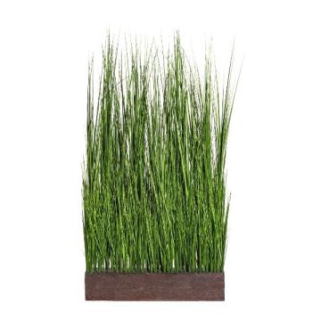 Separador decorativo de césped de zorro WINNIE en caja de plástico, verde, 70 x 20 x 125 cm