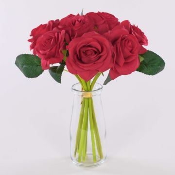 Ramo de rosas artificiales GAUTAM, rojo, 25 cm